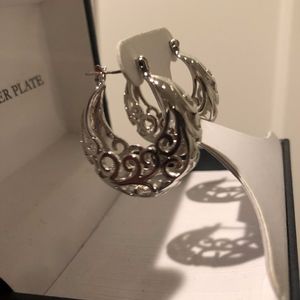 Silver Plate Earrings for Pierced Ears